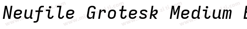 Neufile Grotesk Medium Extended Ita字体转换